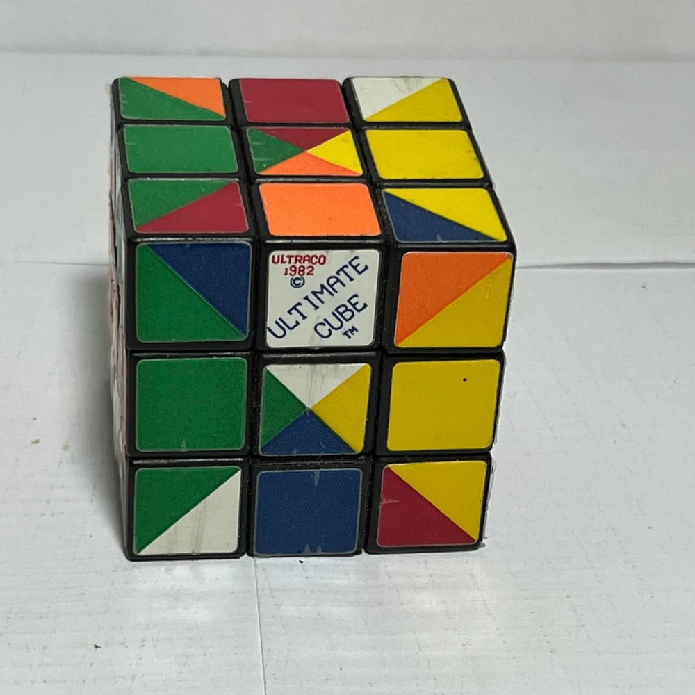 Vintage Rubiks Cubes with Triangles Vintage Ultraco 1982 Ultimate Cube